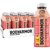 BODYARMOR Lyte front packaging showing peach mango flavor and low-calorie benefits