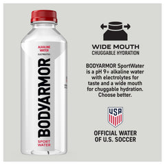 BODYARMOR sport cap detail highlighting quick-sip convenience for workouts