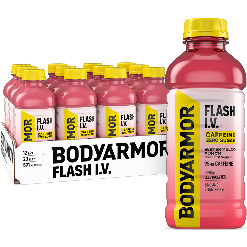 BODYARMOR front packaging showing watermelon zero sugar benefits