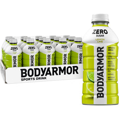 BODYARMOR Zero Lemon Lime front packaging showing bottle and label freshness