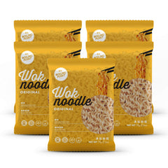 BOILING POINT front packaging showing five wok noodle packs and healthy benefit