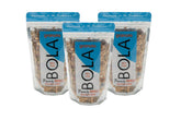 BOLA granola front packaging showing low sugar benefits