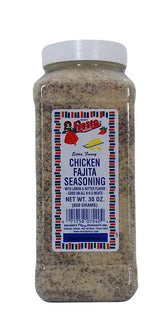Bolner's Fiesta 30oz front packaging showing label and large shaker for consistent seasoning