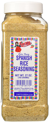 Bolner's Fiesta front packaging large shaker showing label and size for pantry convenience