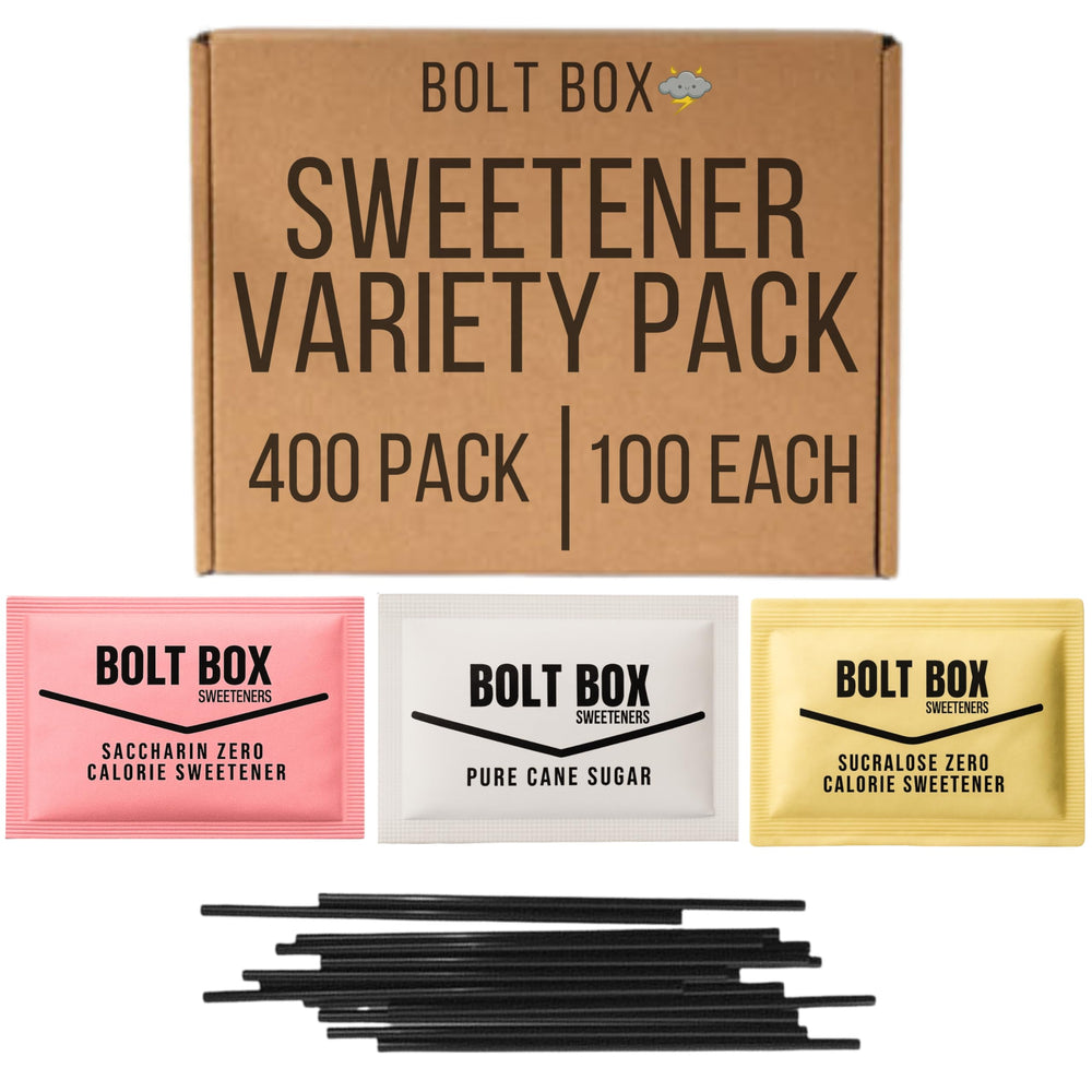 Bolt Box front packaging showing 400-count variety pack for easy stocking