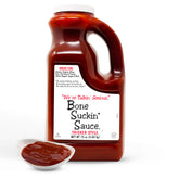 Bone Suckin' front view of 72 oz bottle showing size and branding benefit