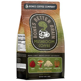 Bones Coffee Company front packaging showing product and benefits
