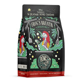 Bones Coffee Company front packaging showing Frog's Breath bag and brand