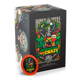 Bones Coffee Company front packaging showing 12-count pouch and branding, inspires convenience