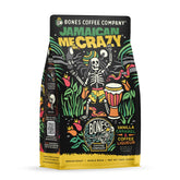 Bones Coffee Company front packaging showing flavor and low-acid benefit