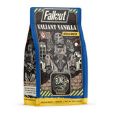 Bones Coffee Company front packaging showing Valiant Vanilla branding and benefit of collectible flavor