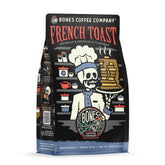 Bones Coffee Company front packaging highlighting flavor and size