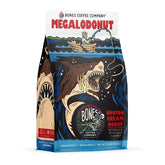 Bones Coffee Company front packaging showing donut-flavored medium roast for aroma retention