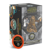 Bones Coffee Company front packaging of Wookiee Cookie pods showing branding and 12-count label, highlighting collectible design
