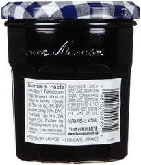 Bonne Maman spread on toast demonstrating glossy blackberry flavor for breakfast enjoyment
