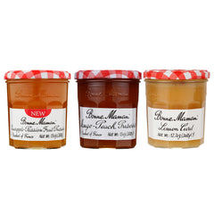 Bonne Maman pack front overview showing three jars and gift-ready presentation benefit