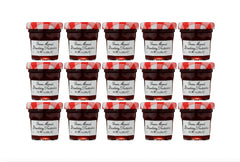 Bonne Maman front view of 1 oz jar pack with clear label and premium look, convenient portioning
