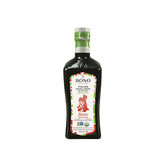 bono bottle front packaging showing USDA Organic and purity award benefits