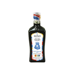 Bono front packaging showing bottle and label, highlights authentic Italian origin