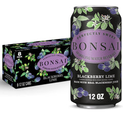 Bonsai front can showing blackberry lime label and easy-grab design