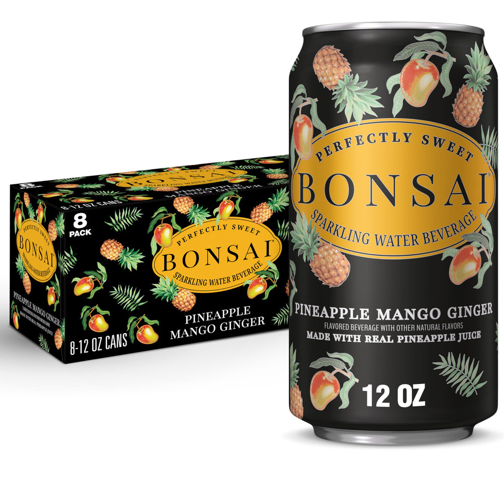 Bonsai front pack 8-pack showing cans and branding for quick identification