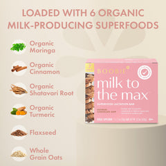 Hand holding a single Boobie Bar to show portable lactation-friendly snack by Boobie Brands