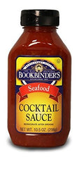 Bookbinder's jar front label view showing brand and bold cocktail sauce flavor