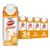 BOOST Breeze front packaging showing orange flavor and calories