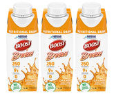 BOOST Breeze orange front packaging showing bottle and label benefits