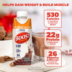 BOOST poured over ice to show thinner refreshment option and portability