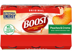 BOOST close-up label highlighting vitamins and minerals for daily nutrition benefit