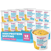 Bootylicious front packaging showing 12 birthday cake muffin cups and convenience