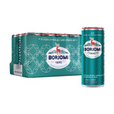 BORJOMI front packaging 12-pack showing cans and brand for easy storage