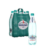 BORJOMI front packaging showing six PET bottles and brand visibility for convenience
