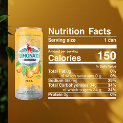 BORJOMI can detail highlighting label and easy-open top for quick refreshment