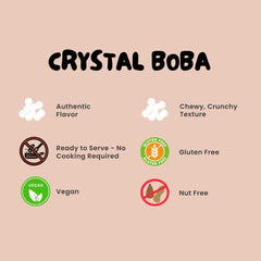 Bossen crystal boba on a serving spoon showing portion control benefit