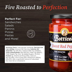 Botticelli peppers plated on pasta adding smoky flavor to meal