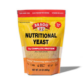 bragg front packaging shows jar and label with clear product benefit