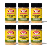Bragg front packaging jar showing roasted garlic seasoning and vegan benefits
