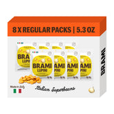 BRAMI front packaging showing garlic rosemary flavor and benefits