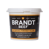 Brandt Beef tub front view showing packaging and value-size convenience