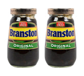 Branston Goldtop front packaging showing two 520g jars and brand for pantry convenience