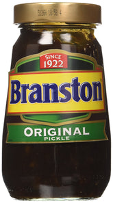 Branston jar front packaging showing label and 520g size benefit