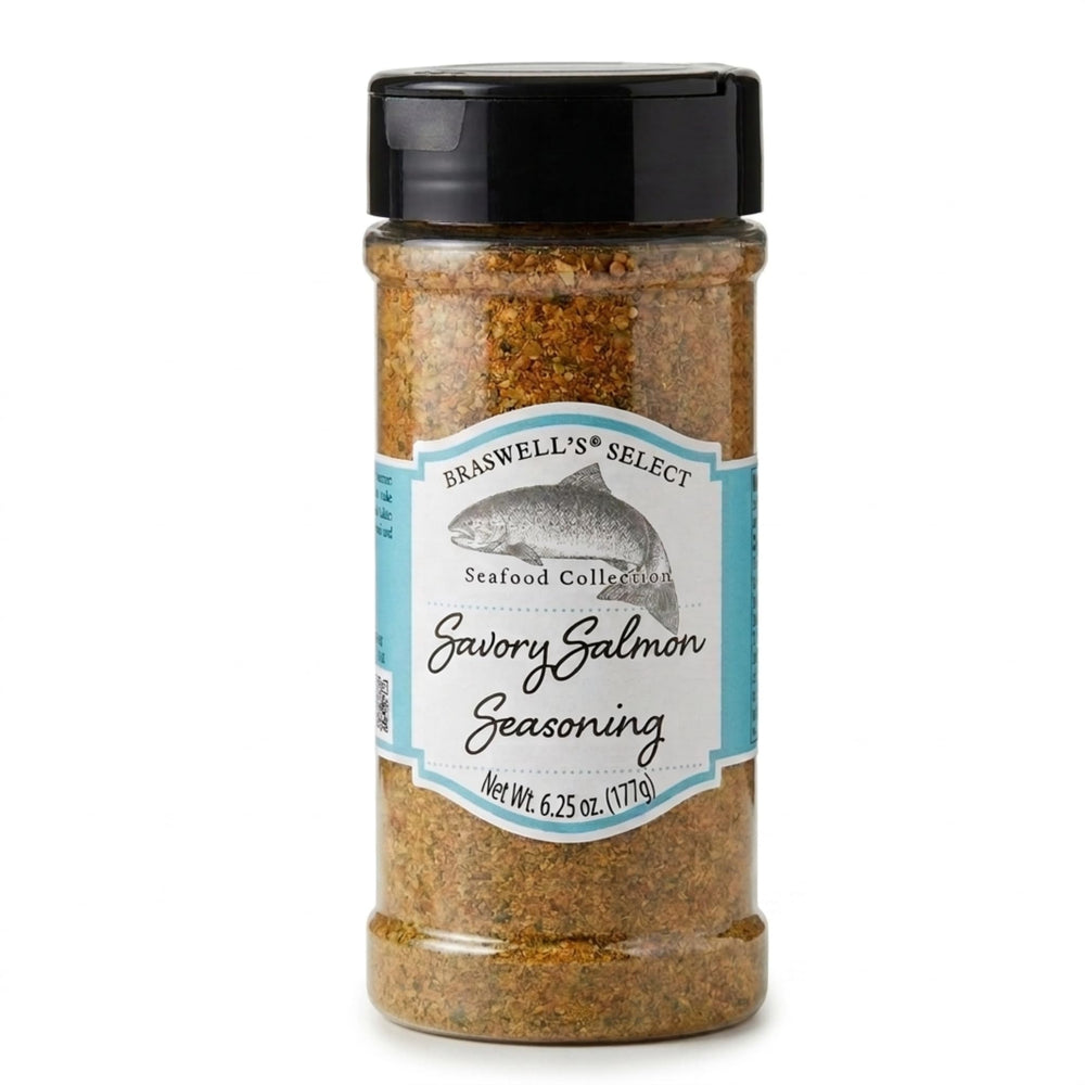 Braswell's front label jar showing brand and seasoning for easy identification