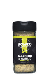 Bravado Spice front bottle view showing label and 3 oz size, highlights convenience