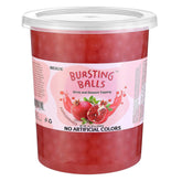 BREXONIC front packaging showing 2 lb pomegranate popping boba and clear label benefit