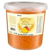 BREXONIC front packaging of mango popping boba showing brand and weight, convenient bulk supply