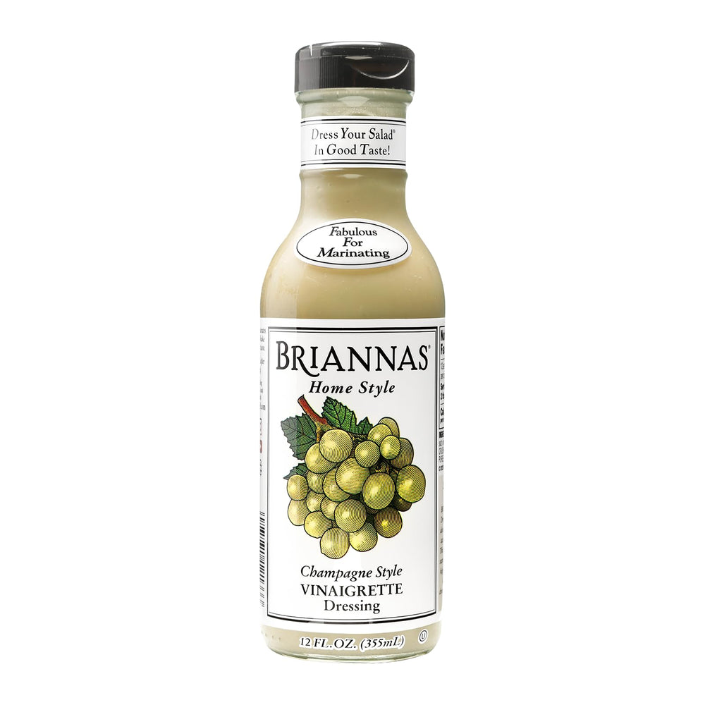 BRIANNAS bottle front view showing label and 12 oz size for pantry convenience
