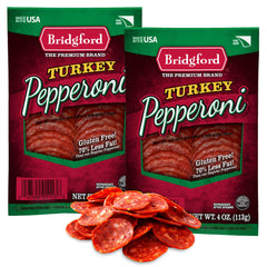 Bridgford front packaging showing two 4 oz packs and convenient portions