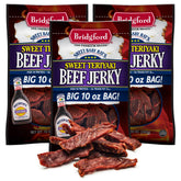 Bridgford front packaging showing Sweet Baby Ray's teriyaki and convenience